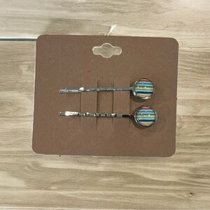 NEW Stripe Print Design Bobby-pin Set